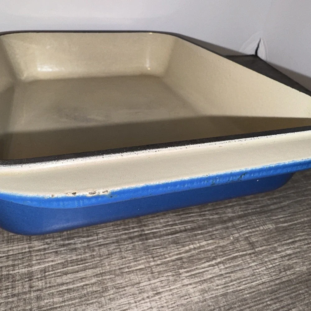 Le Creuset Enameled Cast-Iron Rectangular Baking Dish Cobalt Blue 13.25